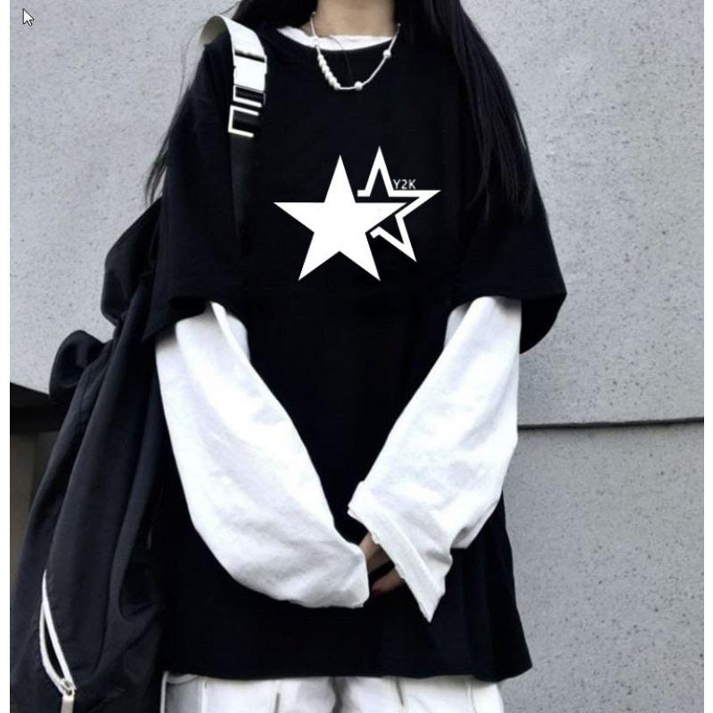 Весна Осінь Вуличний Стиль Фейковий Двійка Повсякденна Мода Принт Футболка Жіноча З Довгим Рукавом Пуловер Футболка Топ M
Весна Осінь Вуличний Стиль Фейковий Двійка Повсякденна Мода Принт Футболка Жіноча З Довгим Рукавом Пуловер Футболка Топ M