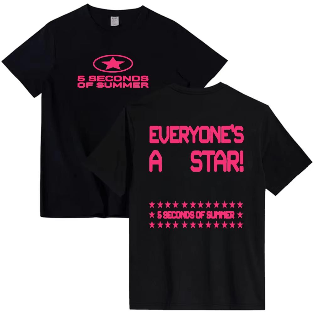 5 Seconds of Summer Everyones A Star World Tour Merch Tshirt UNISEX Women Summer Cotton Y2K Clothing Fashion Short Sleeved Tee S
5 Seconds of Summer Everyones A Star World Tour Merch Tshirt UNISEX Women Summer Cotton Y2K Clothing Fashion Short Sleeved Tee S