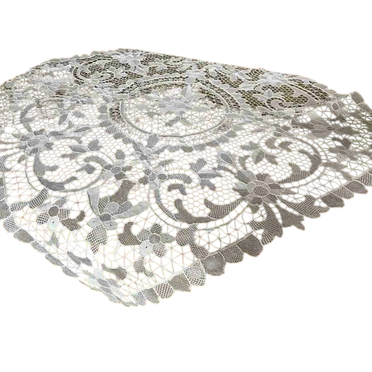 Vivienne White Venice Lace Embroidered Table OW5551N1 Tablecloth, 82x82cm, Runner, белый
Vivienne White Venice Lace Embroidered Table OW5551N1 Tablecloth, 82x82cm, Runner, белый