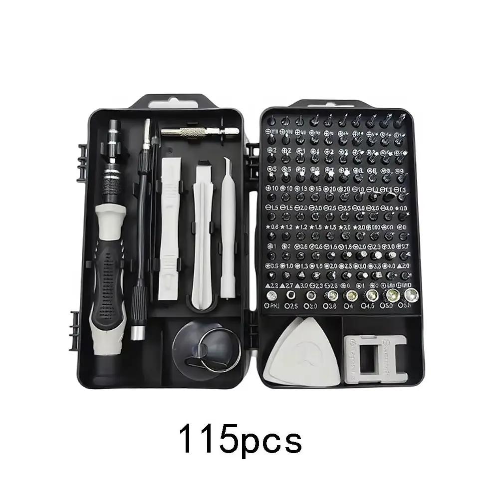 115 in 1 Magnetic Laptop Repair Kit Precision Screwdriver Set Small Impact Screwdriver for Electronics PC and Repair Tool сірий колір
115 in 1 Magnetic Laptop Repair Kit Precision Screwdriver Set Small Impact Screwdriver for Electronics PC and Repair Tool сірий колір