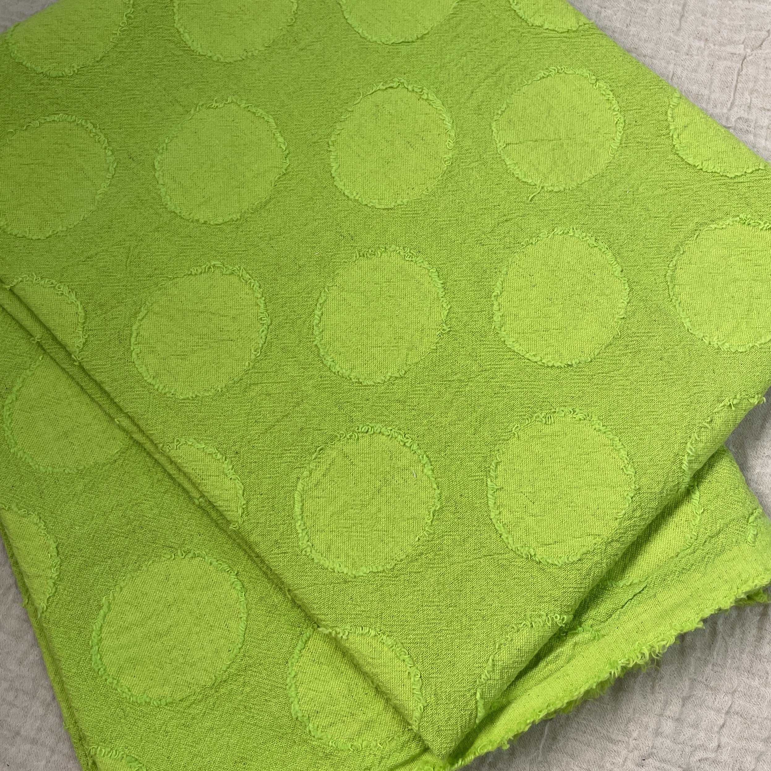 Cotton linen cut jacquard sold in cuts of 130cm wide x 1m cotton large circle apple kijiya fabric, long, linen, pattern, dots, green, clothing,
Cotton linen cut jacquard sold in cuts of 130cm wide x 1m cotton large circle apple kijiya fabric, long, linen, pattern, dots, green, clothing,