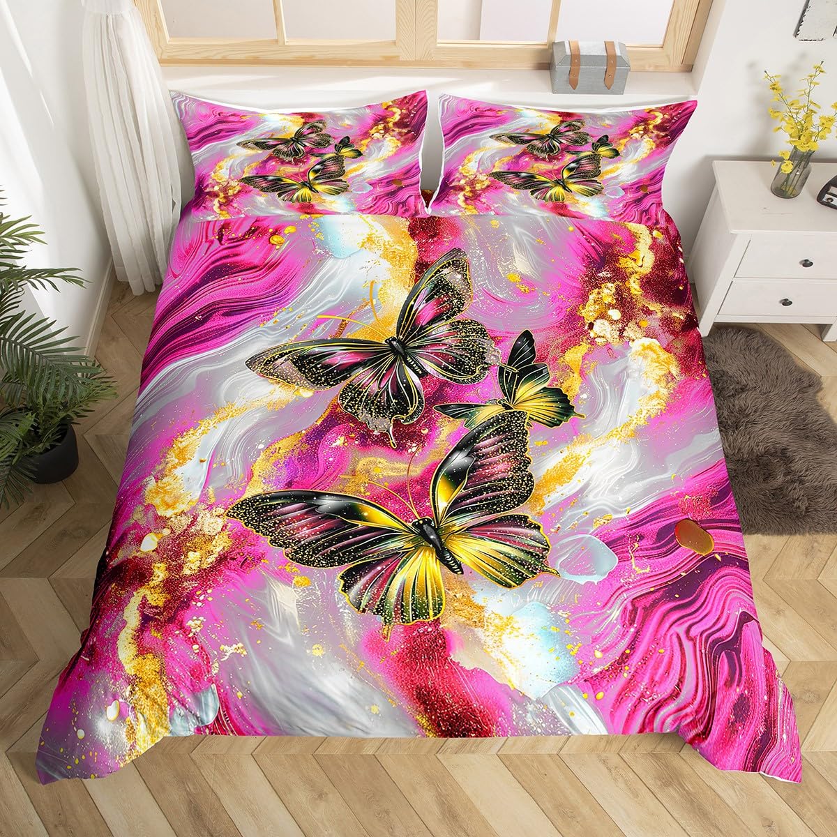Black Marble Duvet Cover Set Teal Butterfly Comforter CoverRed Marbling Bedding Sets FullAbstract Ombre Ink Fluid Art Bed Set EU Single(135*200cm)3pcs
Black Marble Duvet Cover Set Teal Butterfly Comforter CoverRed Marbling Bedding Sets FullAbstract Ombre Ink Fluid Art Bed Set EU Single(135*200cm)3pcs