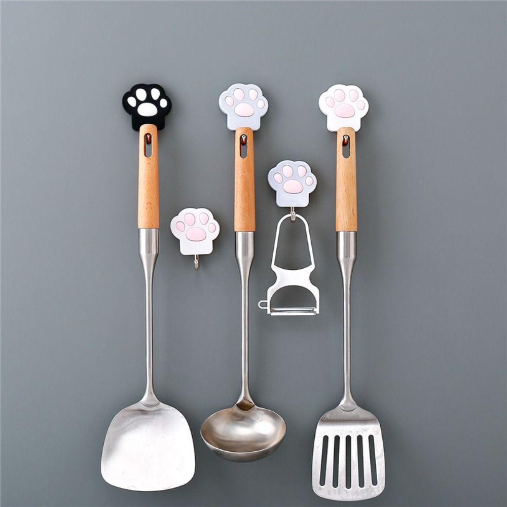 Wall-Mounted Towel Holder Plastic Coat Hook Creative Cats Paw Shape Hanger Bathroom
Wall-Mounted Towel Holder Plastic Coat Hook Creative Cats Paw Shape Hanger Bathroom