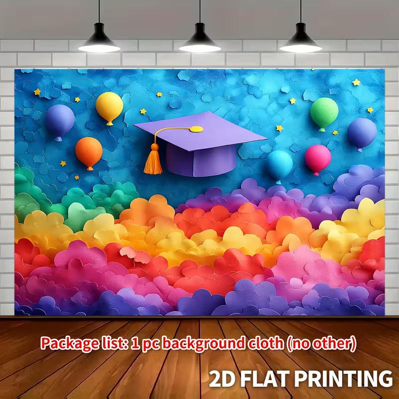 2D Kids Graduation Backdrop 3D Paper Art Style Colorful Balloon Background Cloth 47.2x31.5inch/120*80cm
2D Kids Graduation Backdrop 3D Paper Art Style Colorful Balloon Background Cloth 47.2x31.5inch/120*80cm