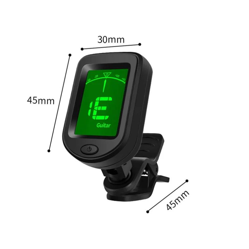 Clip type number Guitar Tuner Rotatable Clip-on Tuner LCD Display for Chromatic Acoustic Guitar Bass Ukulele Guitar Accessories
Clip type number Guitar Tuner Rotatable Clip-on Tuner LCD Display for Chromatic Acoustic Guitar Bass Ukulele Guitar Accessories
