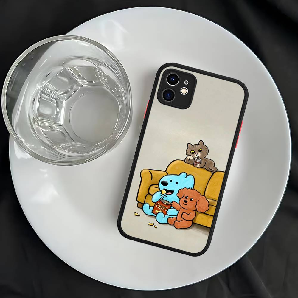 Cartoon Blue Brown Dog Pink Border Phone Case For iPhone 16 15 14 11 12 13 Pro Max Plus 12 XS Max Back Cover Matte Case iphone 13
Cartoon Blue Brown Dog Pink Border Phone Case For iPhone 16 15 14 11 12 13 Pro Max Plus 12 XS Max Back Cover Matte Case iphone 13