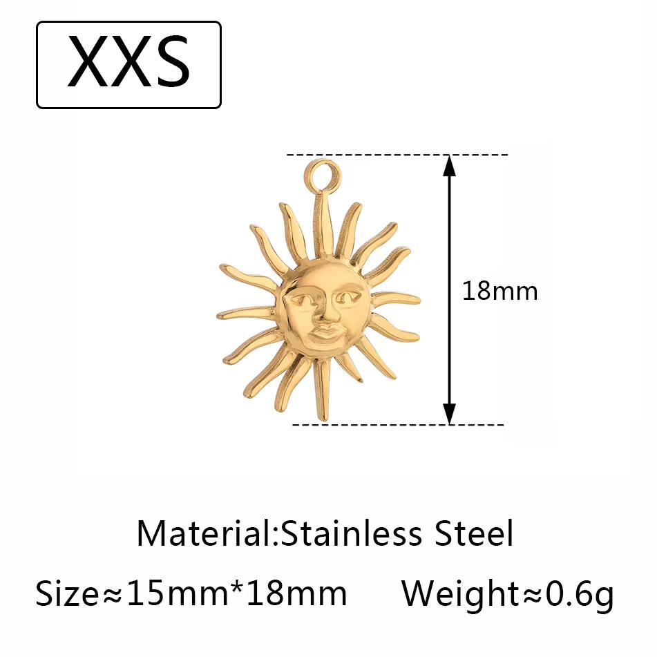 3Pcs Large Casting Vortex Face Sun Charms Stainless Steel Heart Celestial Pendants Fashion Jewelry Making DIY Bracelets Necklace
3Pcs Large Casting Vortex Face Sun Charms Stainless Steel Heart Celestial Pendants Fashion Jewelry Making DIY Bracelets Necklace