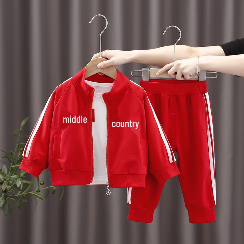 Kids Trendy Three-Piece Chinese Suit Outfit: Jacket & Pants for Autumn 90cm (1-2 Year)
Kids Trendy Three-Piece Chinese Suit Outfit: Jacket & Pants for Autumn 90cm (1-2 Year)
