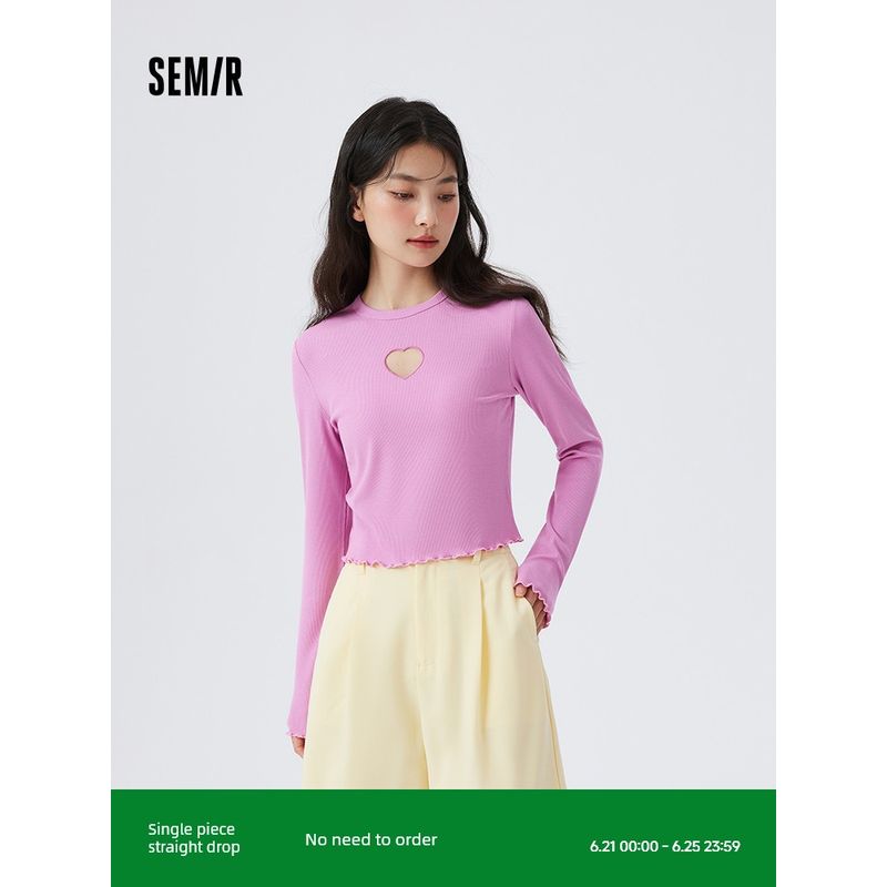 Senma T-shirt Women s Knitted Undershirt Plaid Intimates Home Pajamas Hollowed Heart Shape Sneaky Design Long Sleeves Tops Pink 60066 160/84A/M
Senma T-shirt Women s Knitted Undershirt Plaid Intimates Home Pajamas Hollowed Heart Shape Sneaky Design Long Sleeves Tops Pink 60066 160/84A/M