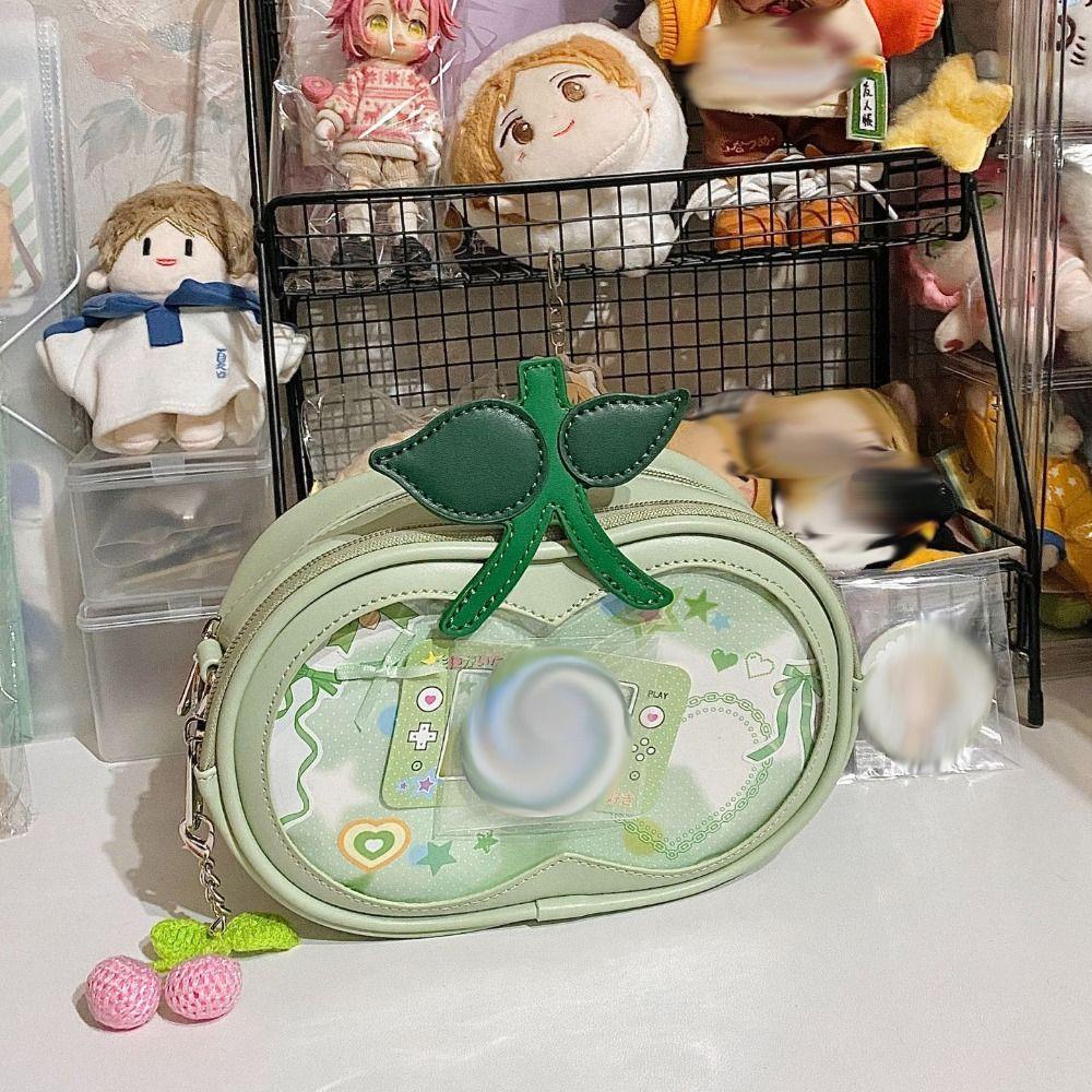 Zipper Bag Kawaii Cherry Itabag PU Fashion Backpacks Casual Transparent Pocket Outdoor зелений
Zipper Bag Kawaii Cherry Itabag PU Fashion Backpacks Casual Transparent Pocket Outdoor зелений