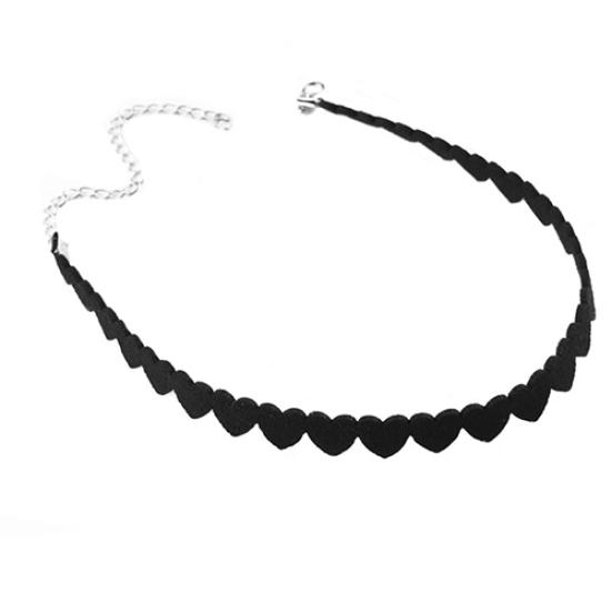 Женское бархатное колье в стиле панк с сердечками, регулируемое короткое ожерелье с воротником, ювелирные изделия
Женское бархатное колье в стиле панк с сердечками, регулируемое короткое ожерелье с воротником, ювелирные изделия