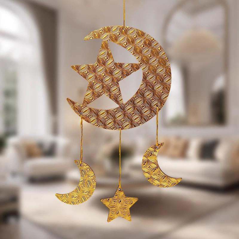 Wall Hanging Wood Decorative Gold Home Party Pendant Ornaments Handicrafts Ambience Star Moon Design DIY Festival Supplies S
Wall Hanging Wood Decorative Gold Home Party Pendant Ornaments Handicrafts Ambience Star Moon Design DIY Festival Supplies S