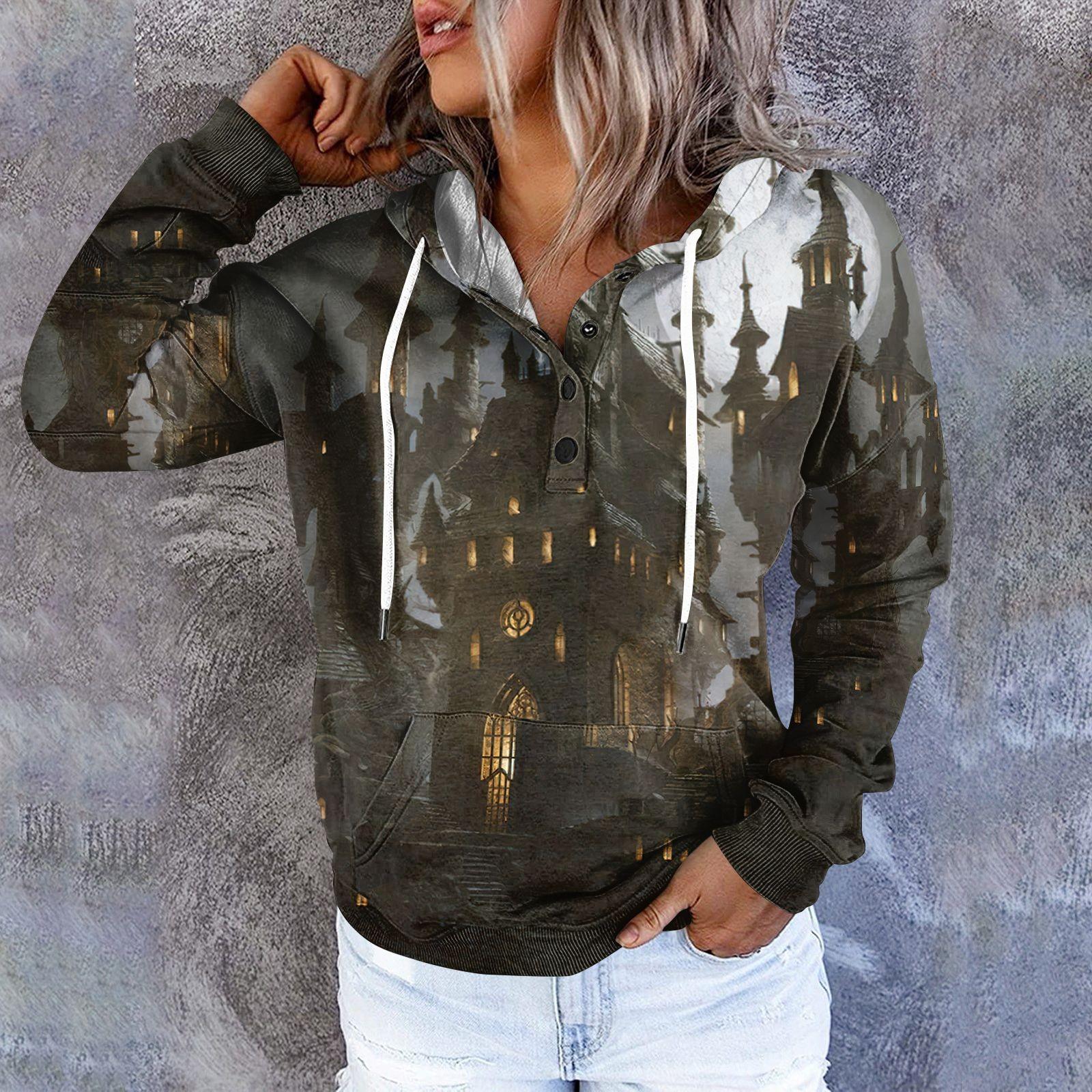 Женские повседневные модные пуловеры с длинными рукавами и принтом, толстовки с капюшоном S
Женские повседневные модные пуловеры с длинными рукавами и принтом, толстовки с капюшоном S