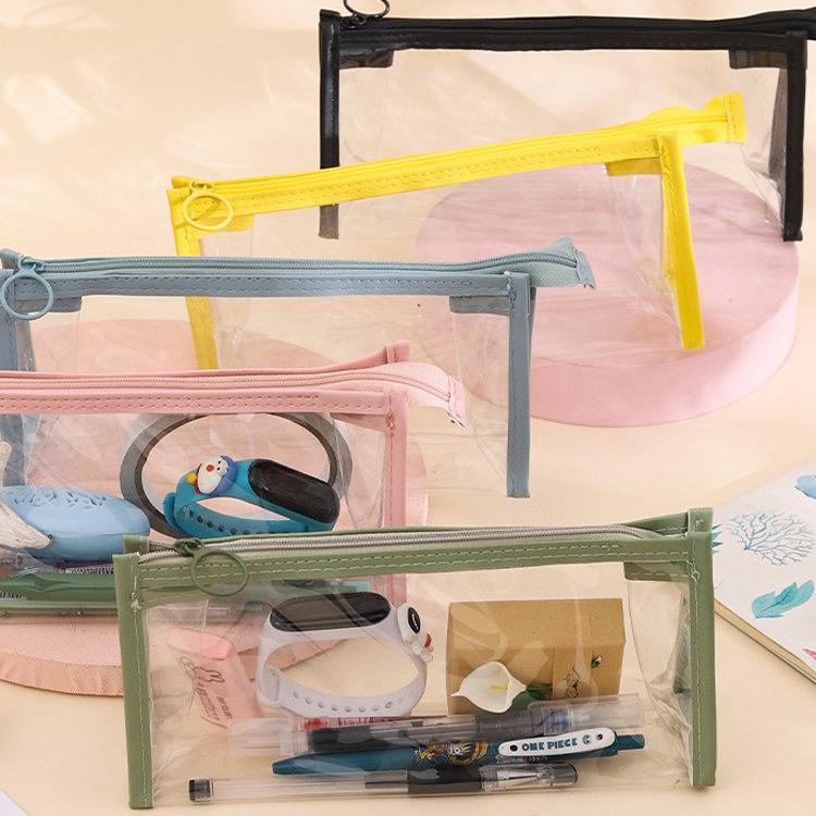 Korean Style Transparent PVC Pencil Case for Students - Ideal for Junior and High School Girls
Korean Style Transparent PVC Pencil Case for Students - Ideal for Junior and High School Girls