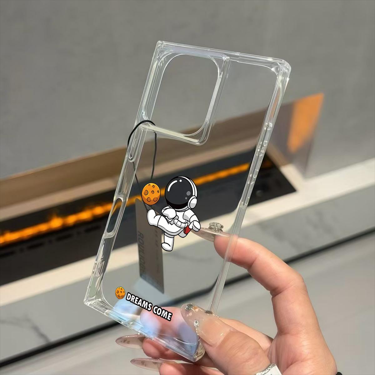 Clear Square Back Tube Case Protection For iPhone 13 16 ProMax 12 14 Pro Max 15 Plus 11 Anti-Oxygen,Soccer Playing Astronaut Pattern Casing iphone 11 ProMax
Clear Square Back Tube Case Protection For iPhone 13 16 ProMax 12 14 Pro Max 15 Plus 11 Anti-Oxygen,Soccer Playing Astronaut Pattern Casing iphone 11 ProMax
