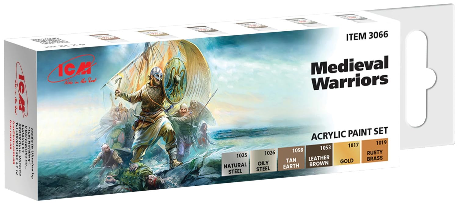 ICM Medieval Warrior Acrylic Set Model Paint 3066
ICM Medieval Warrior Acrylic Set Model Paint 3066