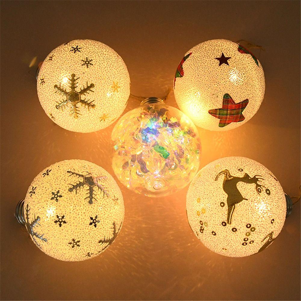 Christmas Hanging Lamp Window Hanging Lights LED Light Luminous Bulb Pendant Christmas Ball Lights Style C
Christmas Hanging Lamp Window Hanging Lights LED Light Luminous Bulb Pendant Christmas Ball Lights Style C