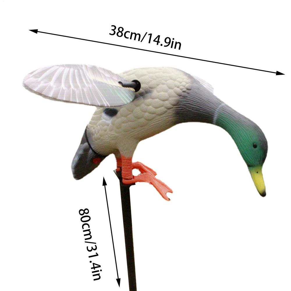 Приманка для качки на полювання з обертовим крилом, качка-приманка з живленням від батарейок, плавніша, тихіша, з пультом дистанційного керування, електрична качка-приманка зелений
Приманка для качки на полювання з обертовим крилом, качка-приманка з живленням від батарейок, плавніша, тихіша, з пультом дистанційного керування, електрична качка-приманка зелений
