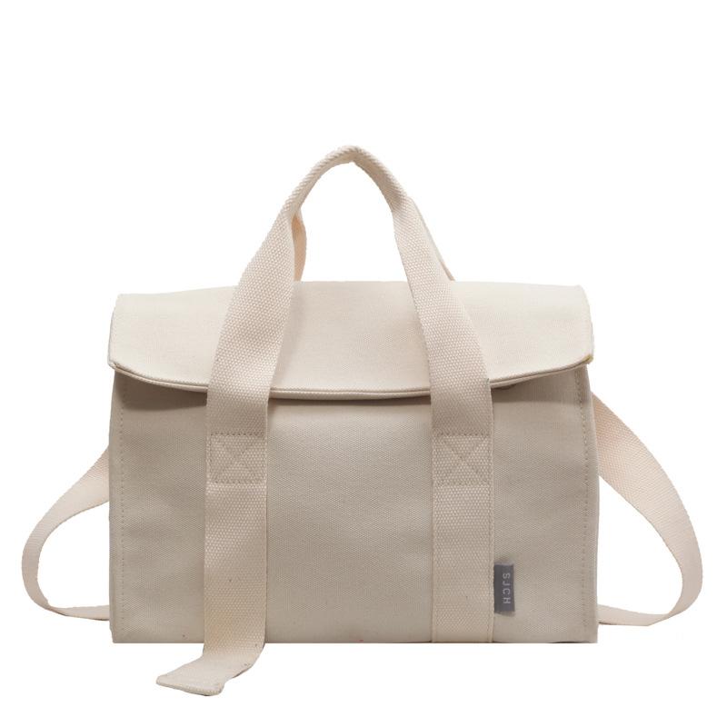 New Trendy Hand-held Mommy Bag with Simple Contrasting Color Canvas Single Shoulder Crossbody Bag and Multiple Pockets білий
New Trendy Hand-held Mommy Bag with Simple Contrasting Color Canvas Single Shoulder Crossbody Bag and Multiple Pockets білий