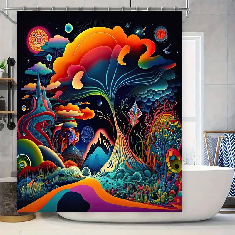 Colorful Shower Curtain Modern Abstract Artistic Bathroom Decorations For Home Living Room Or Hotel Bathrooms W60H190(CM)-1 Pcs
Colorful Shower Curtain Modern Abstract Artistic Bathroom Decorations For Home Living Room Or Hotel Bathrooms W60H190(CM)-1 Pcs