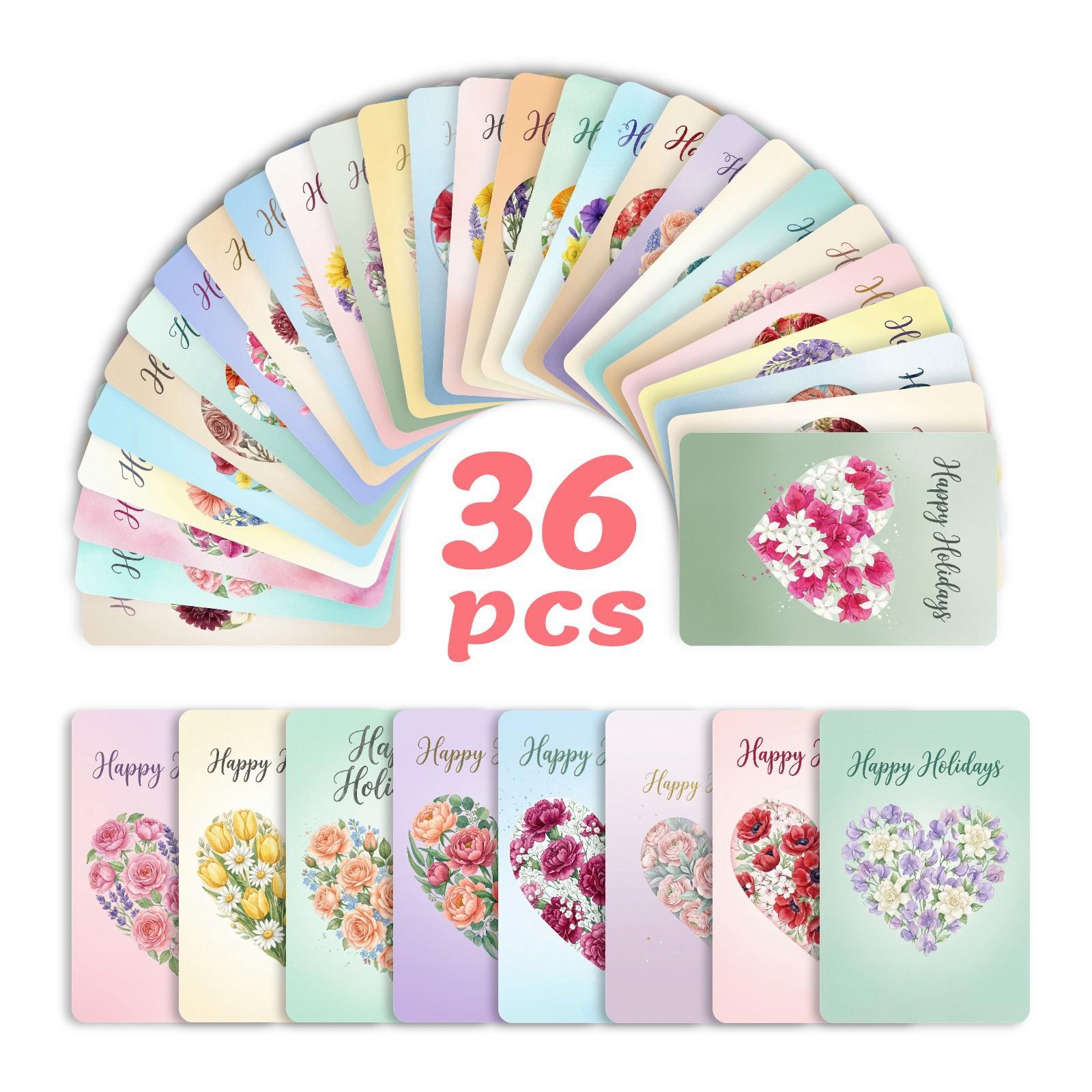 36 Watercolor Flower Love Festival Cards English Blessing Copy Festival Cards RXHB0479
36 Watercolor Flower Love Festival Cards English Blessing Copy Festival Cards RXHB0479