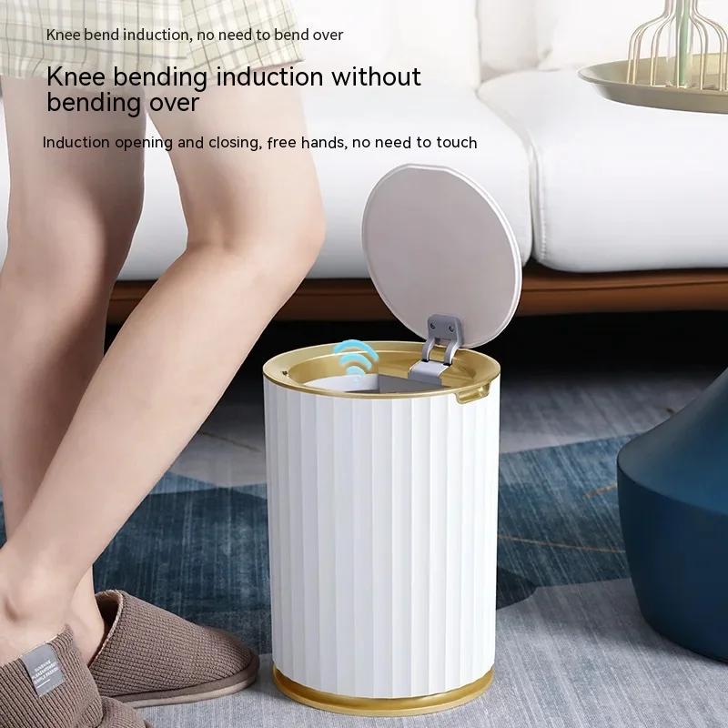9L Large Round Smart Trash Can Capacity For Kitchen Bathroom Garbage Bin Automatic Induction Waterproof Bin Smart Home Trash Can Battery
9L Large Round Smart Trash Can Capacity For Kitchen Bathroom Garbage Bin Automatic Induction Waterproof Bin Smart Home Trash Can Battery