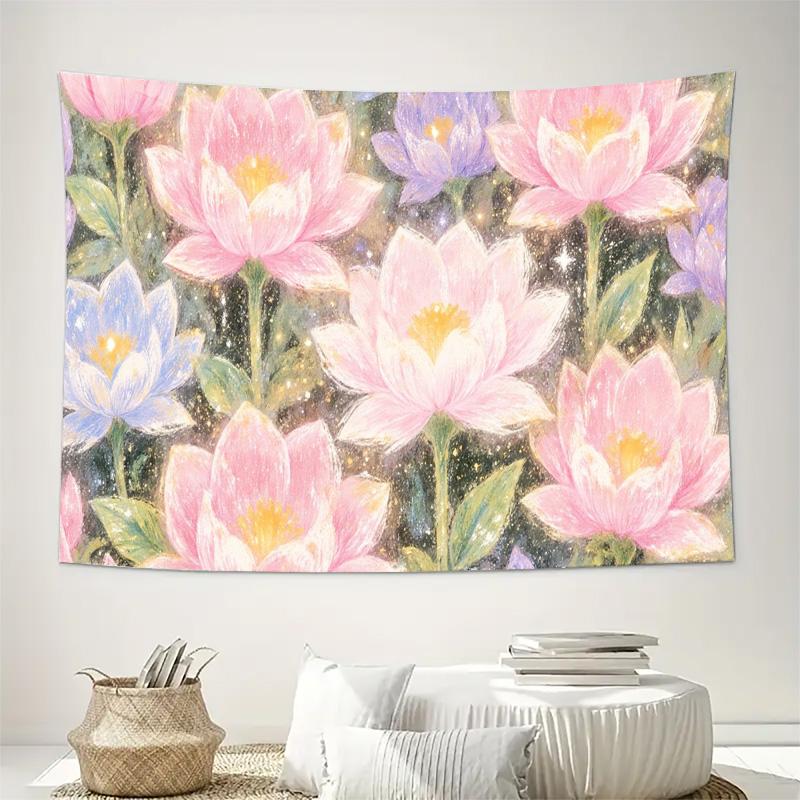 Pink Lotus Flower Garden Art Wall Tapestry Machine Washable All Season Decor Print Boho Floral Design Home Simple Installation 74x94cm(29x37in)
Pink Lotus Flower Garden Art Wall Tapestry Machine Washable All Season Decor Print Boho Floral Design Home Simple Installation 74x94cm(29x37in)
