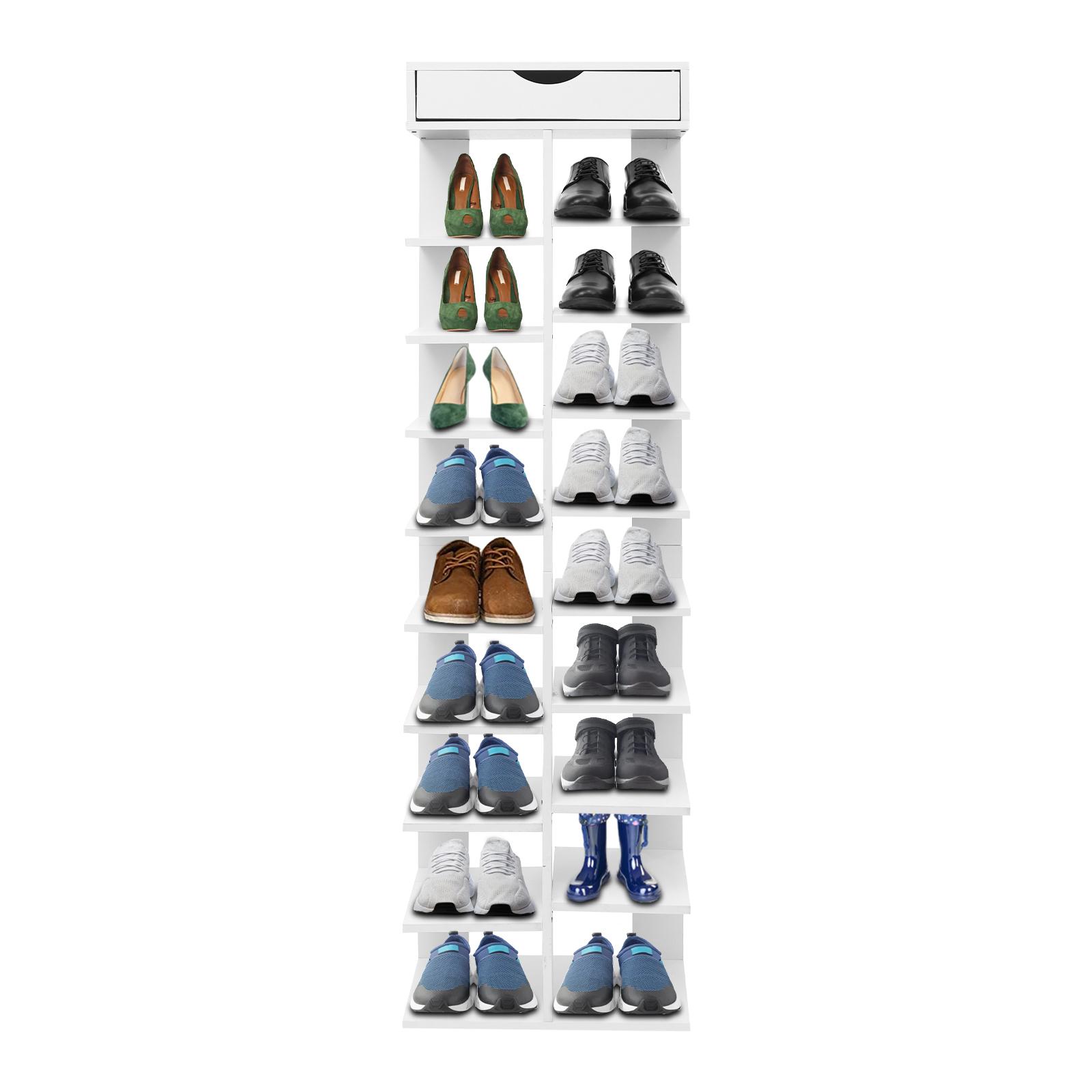 10 Tier Vertical Shoe Rack, Free Standing Shoe Storage Rack, Modern Shoe Rack Organizer білий
10 Tier Vertical Shoe Rack, Free Standing Shoe Storage Rack, Modern Shoe Rack Organizer білий