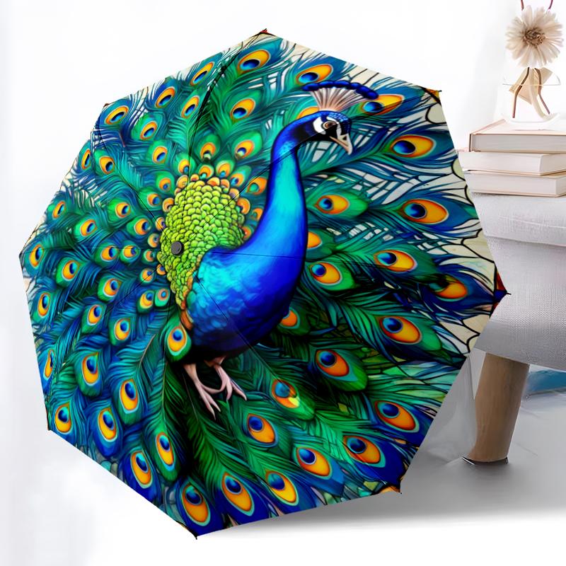 1pc Sturdy 8-Bone Auto Umbrella, Noble Peacock Animal Umbrella, Digital Printed, Foldable Umbrella for On-the-Go Outdoor Use
1pc Sturdy 8-Bone Auto Umbrella, Noble Peacock Animal Umbrella, Digital Printed, Foldable Umbrella for On-the-Go Outdoor Use
