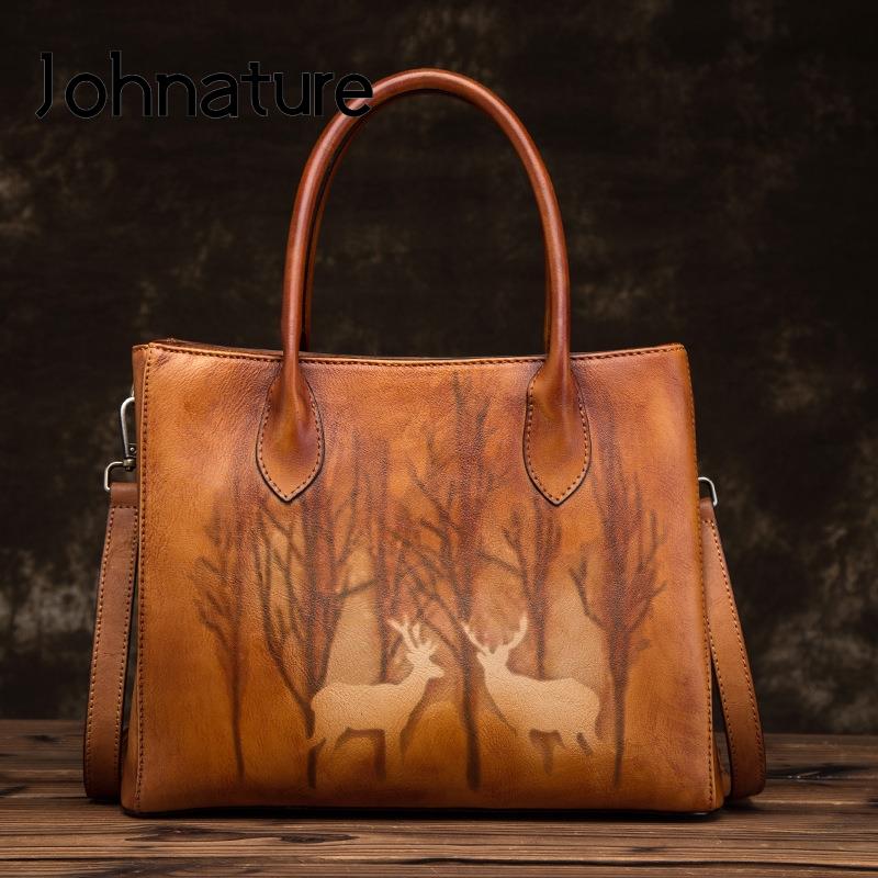 Johnature женская большая сумка из натуральной кожи, роскошная сумка большой емкости, винтажные сумки на плечо с животным принтом, повседневная сумка-тоут
Johnature женская большая сумка из натуральной кожи, роскошная сумка большой емкости, винтажные сумки на плечо с животным принтом, повседневная сумка-тоут