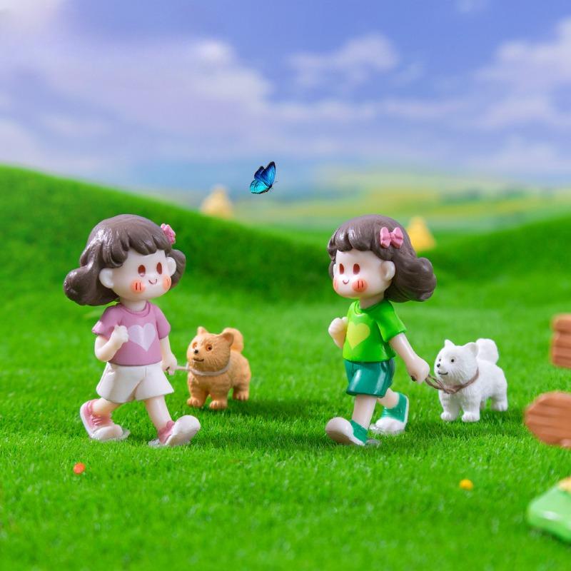 Micro-landscape Leisure Dog-walking Girl Dolls Dollhouse Decorations and AccessoriesMini Handmade Small Ornaments Green dress + white
Micro-landscape Leisure Dog-walking Girl Dolls Dollhouse Decorations and AccessoriesMini Handmade Small Ornaments Green dress + white