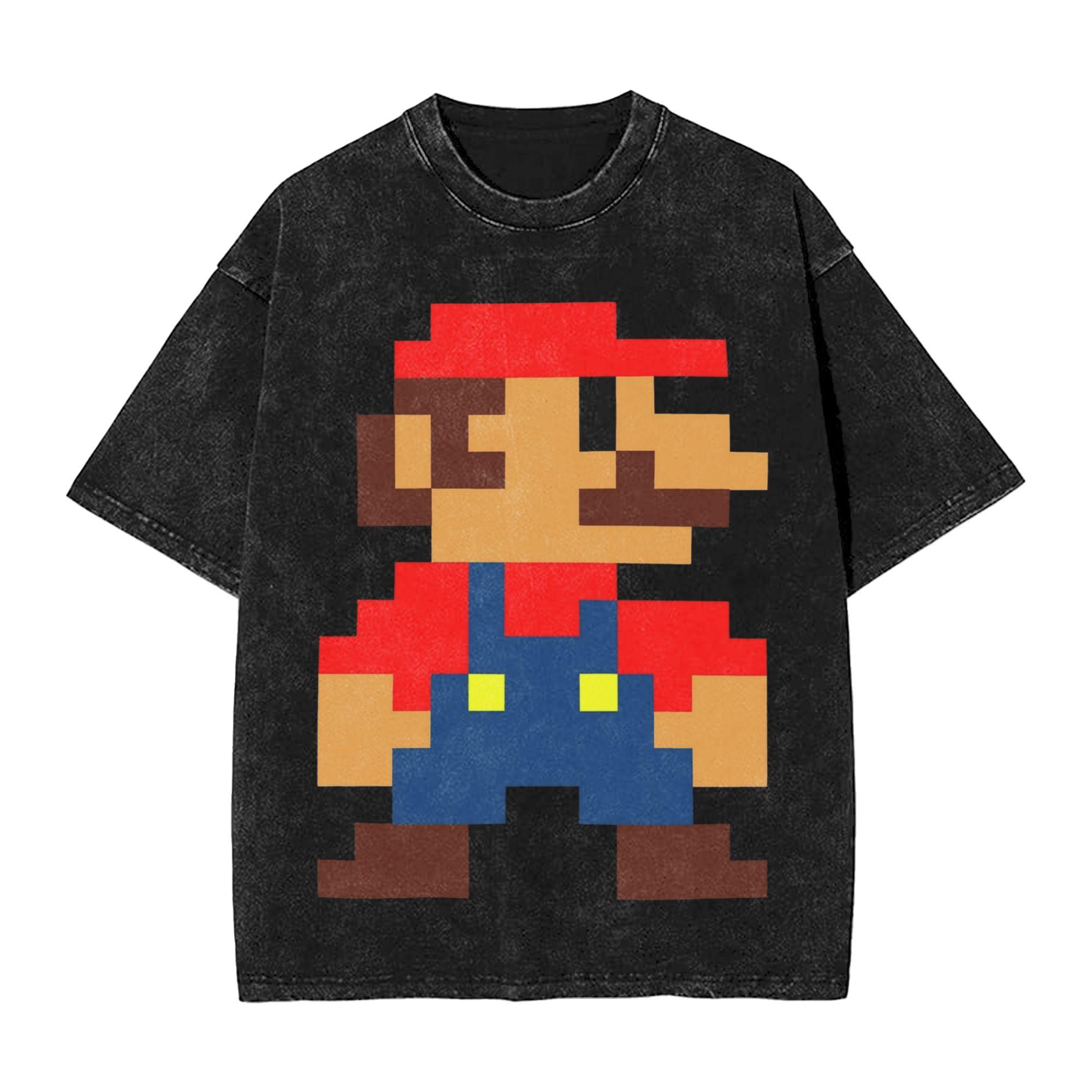 Big Pixel Blocks Marios T Shirt Hip Hop Washed Cotton Harajuku TShirts Unisex Women Tops Streetwear Printed Tee Shirt S
Big Pixel Blocks Marios T Shirt Hip Hop Washed Cotton Harajuku TShirts Unisex Women Tops Streetwear Printed Tee Shirt S