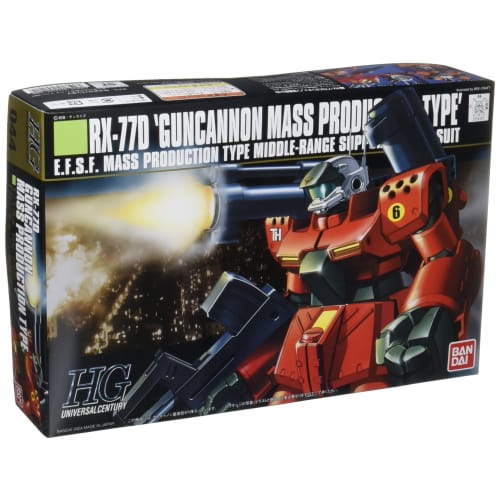 HGUC 1/144 RX-77D Guncannon Mass Production Type (Mobile Suit Gundam 0080 War in the Pocket)
HGUC 1/144 RX-77D Guncannon Mass Production Type (Mobile Suit Gundam 0080 War in the Pocket)