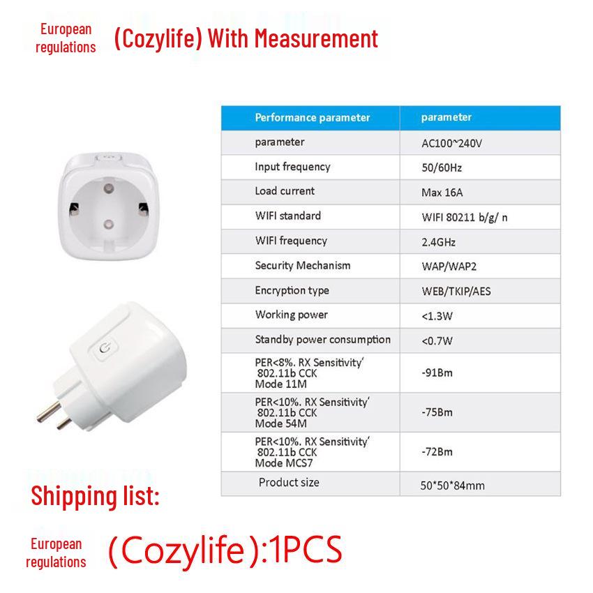 Homekit WiFi Smart Plug EU - Alexa & Apple Voice Control
Homekit WiFi Smart Plug EU - Alexa & Apple Voice Control