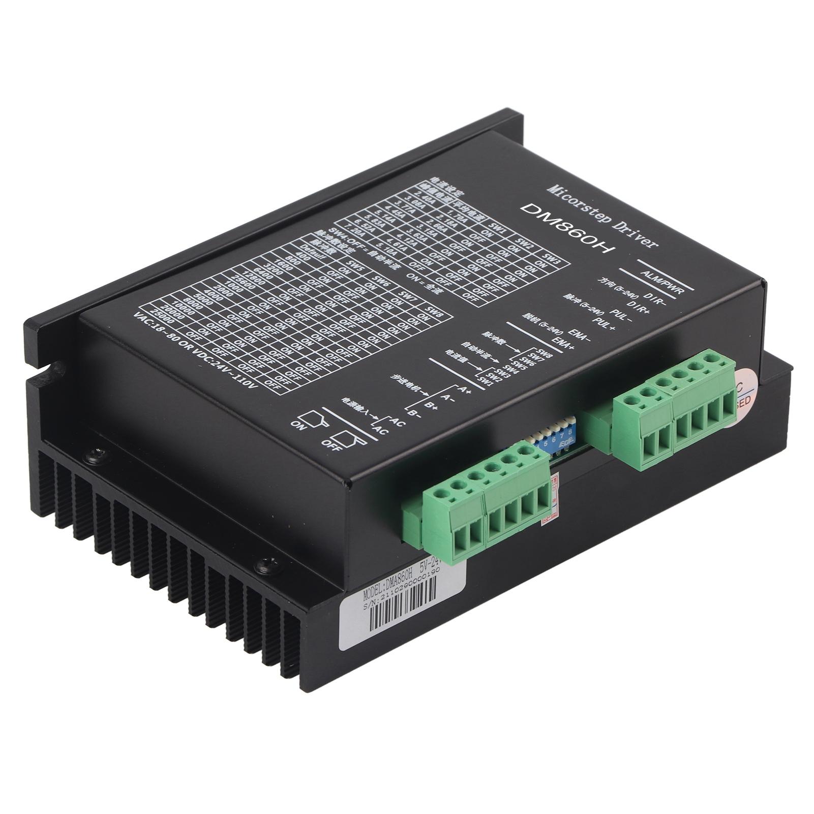 18-80VAC Stepper Motor Driver Stepper Motor Driver CNC Digital 32 Bit Ultra Low Noise DM860H 2.4‑7.2A 18‑80VAC Driver
18-80VAC Stepper Motor Driver Stepper Motor Driver CNC Digital 32 Bit Ultra Low Noise DM860H 2.4‑7.2A 18‑80VAC Driver