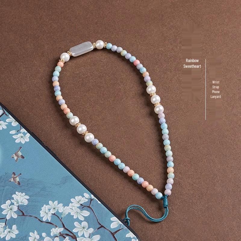 Alxa Rainbow Stone Phone Charm Lanyard: Wrist Strap, Case Cover, Camera Chain, Key Holder.
Alxa Rainbow Stone Phone Charm Lanyard: Wrist Strap, Case Cover, Camera Chain, Key Holder.
