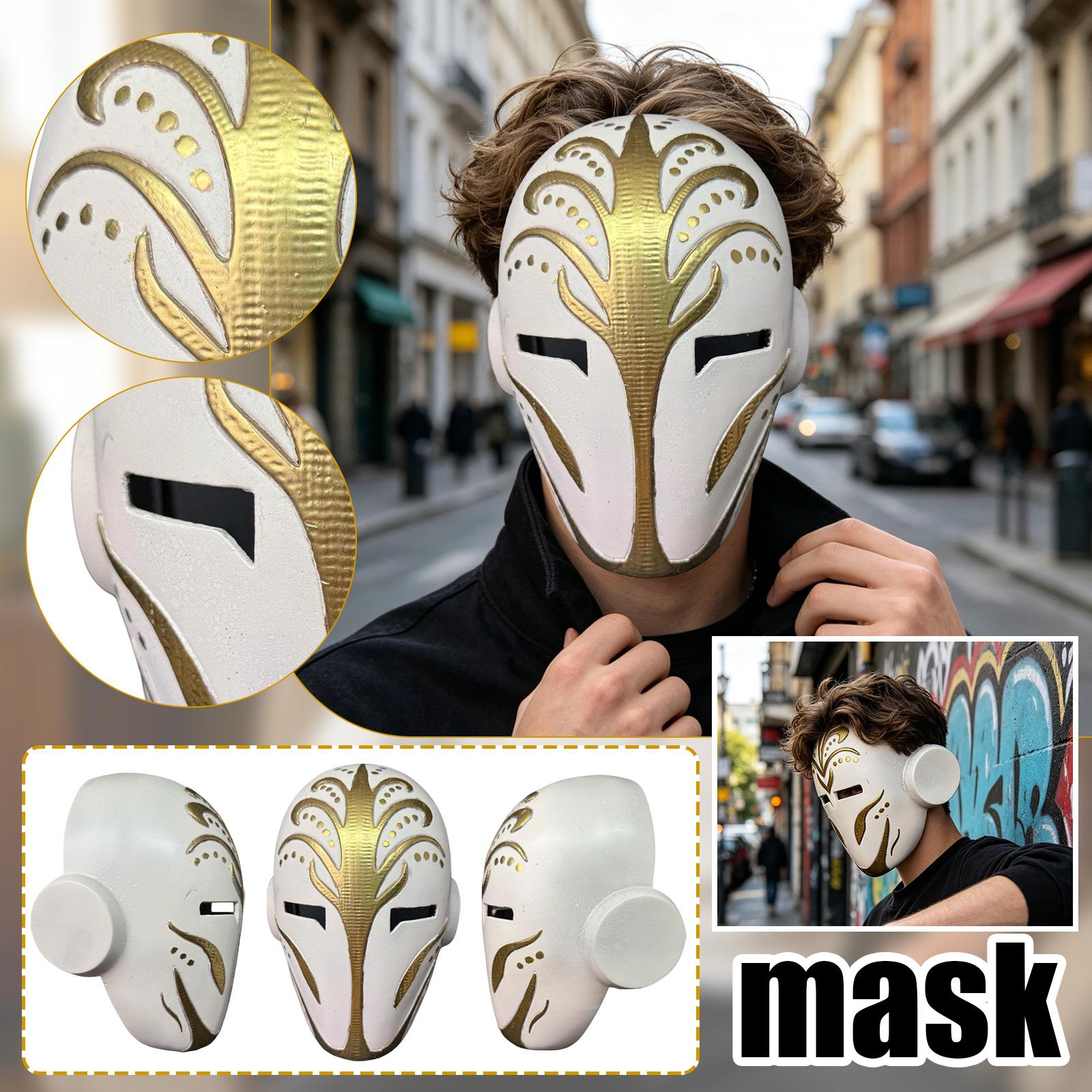 Protective Full Face Mask with Decorative Raised Pattern and Ventilation Openings Suitable for Costume Use and Display One Size
Protective Full Face Mask with Decorative Raised Pattern and Ventilation Openings Suitable for Costume Use and Display One Size