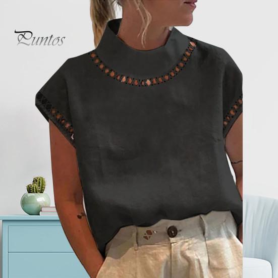 Fashion Stand Collar Soft Casual Blouse Lady Summer Tee Shirt Streetwear S светло-синий
Fashion Stand Collar Soft Casual Blouse Lady Summer Tee Shirt Streetwear S светло-синий