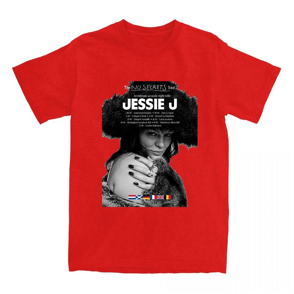 Jessie J The No Secrets Tour 2025 Tshirt Short Sleeve Summer Female Tshirts Casual Fashion NEW Unisex Streetwear Women T Shirts S
Jessie J The No Secrets Tour 2025 Tshirt Short Sleeve Summer Female Tshirts Casual Fashion NEW Unisex Streetwear Women T Shirts S