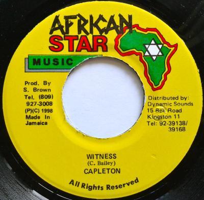 7-дюймовая пластинка CAPLETON - Witness НИКАКОЙ African Star Mu 1998 Ямайка Регги, Ска и Даб Б/У
7-дюймовая пластинка CAPLETON - Witness НИКАКОЙ African Star Mu 1998 Ямайка Регги, Ска и Даб Б/У