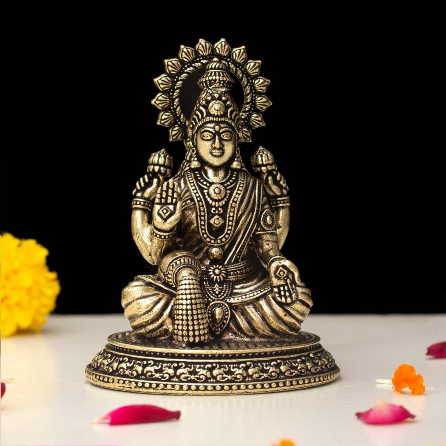Handcrafted Brass Goddess Laxmi Statue for Home Temple | 2.5 Maa Lakshmi Figurine Idol Murti Sacred Symbol of Wealth | Perfect for Rituals & Gifting
Handcrafted Brass Goddess Laxmi Statue for Home Temple | 2.5 Maa Lakshmi Figurine Idol Murti Sacred Symbol of Wealth | Perfect for Rituals & Gifting