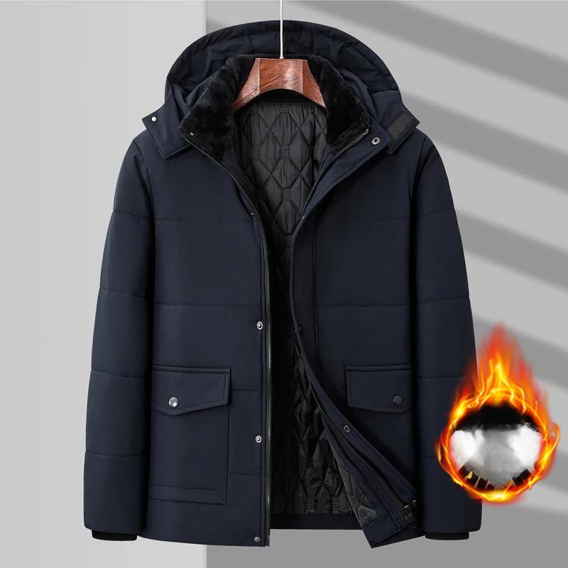 Зимние мужские парки из флиса, хлопка, толстая теплая стеганая куртка с капюшоном, пушистый воротник, водонепроницаемая ветровка, стеганое пальто, большой размер 8xl 7XL
Зимние мужские парки из флиса, хлопка, толстая теплая стеганая куртка с капюшоном, пушистый воротник, водонепроницаемая ветровка, стеганое пальто, большой размер 8xl 7XL