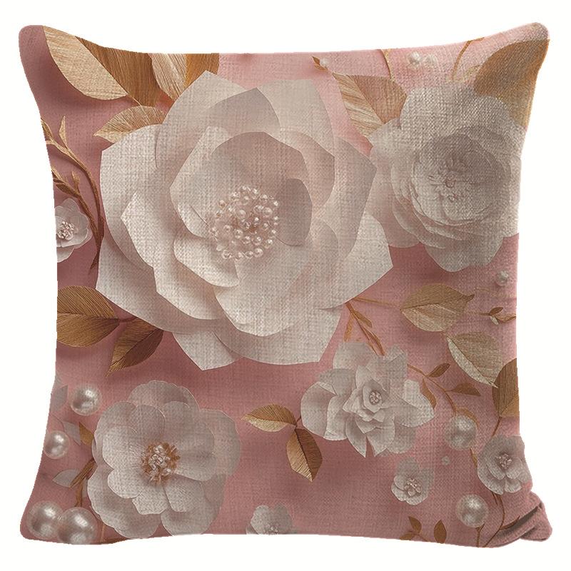 Spring Pink Style Floral Linen Pillowcase Jit Nordic Simple Living Room Decoration Cushion 45 * 45 separate pillow cover
Spring Pink Style Floral Linen Pillowcase Jit Nordic Simple Living Room Decoration Cushion 45 * 45 separate pillow cover
