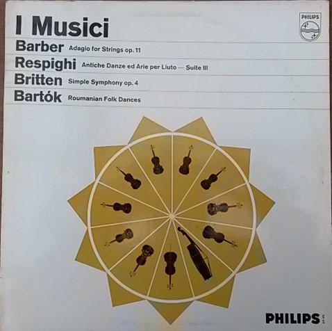 LP Record I MUSICI - Barber Adagio For Strings, Op. 11 / SABL216 Philips UK Classical Used
LP Record I MUSICI - Barber Adagio For Strings, Op. 11 / SABL216 Philips UK Classical Used