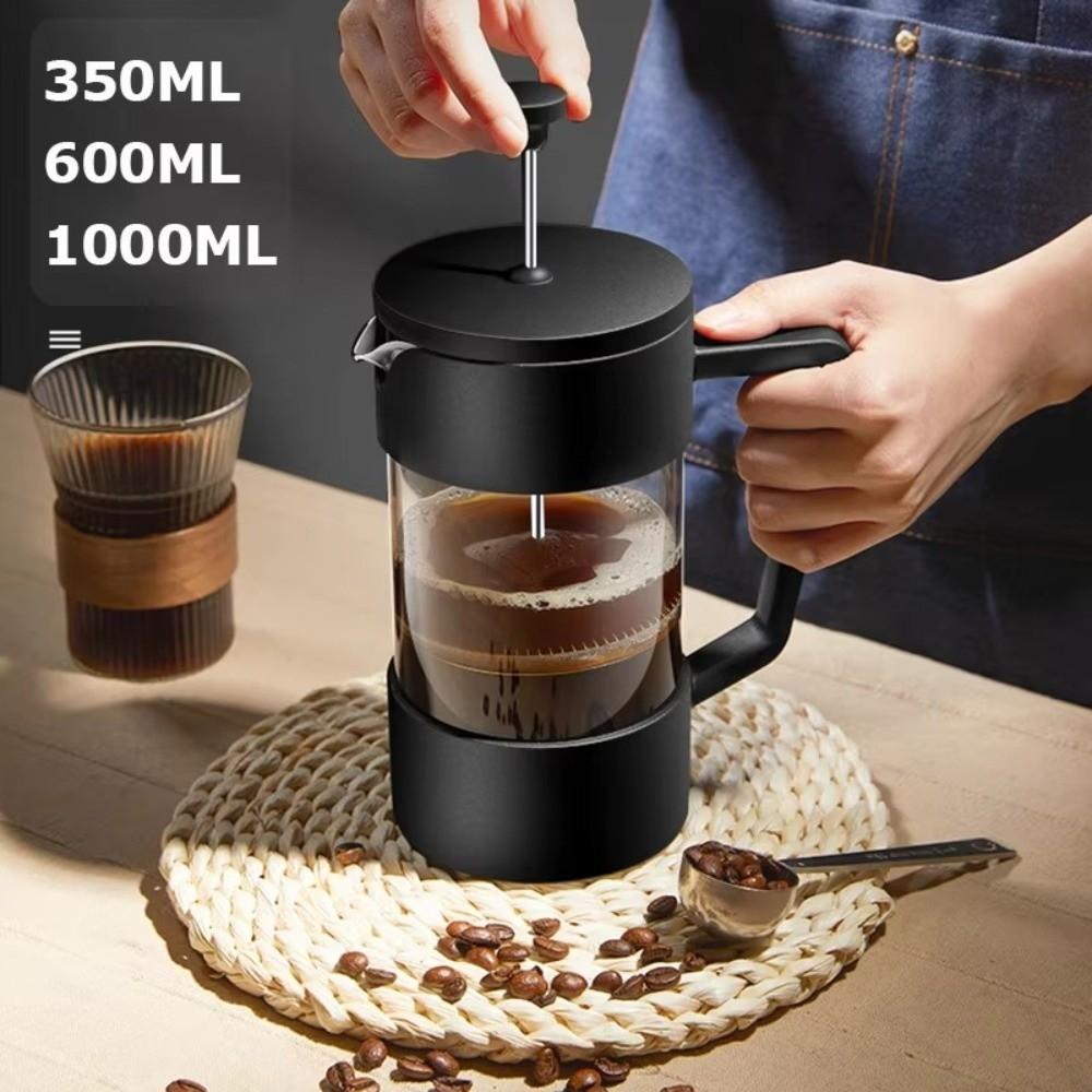 Heat Resistant French Press Coffee Maker Pot 350/600/1000ML Tea Maker creative Tea Coffee Brewer 350ml
Heat Resistant French Press Coffee Maker Pot 350/600/1000ML Tea Maker creative Tea Coffee Brewer 350ml