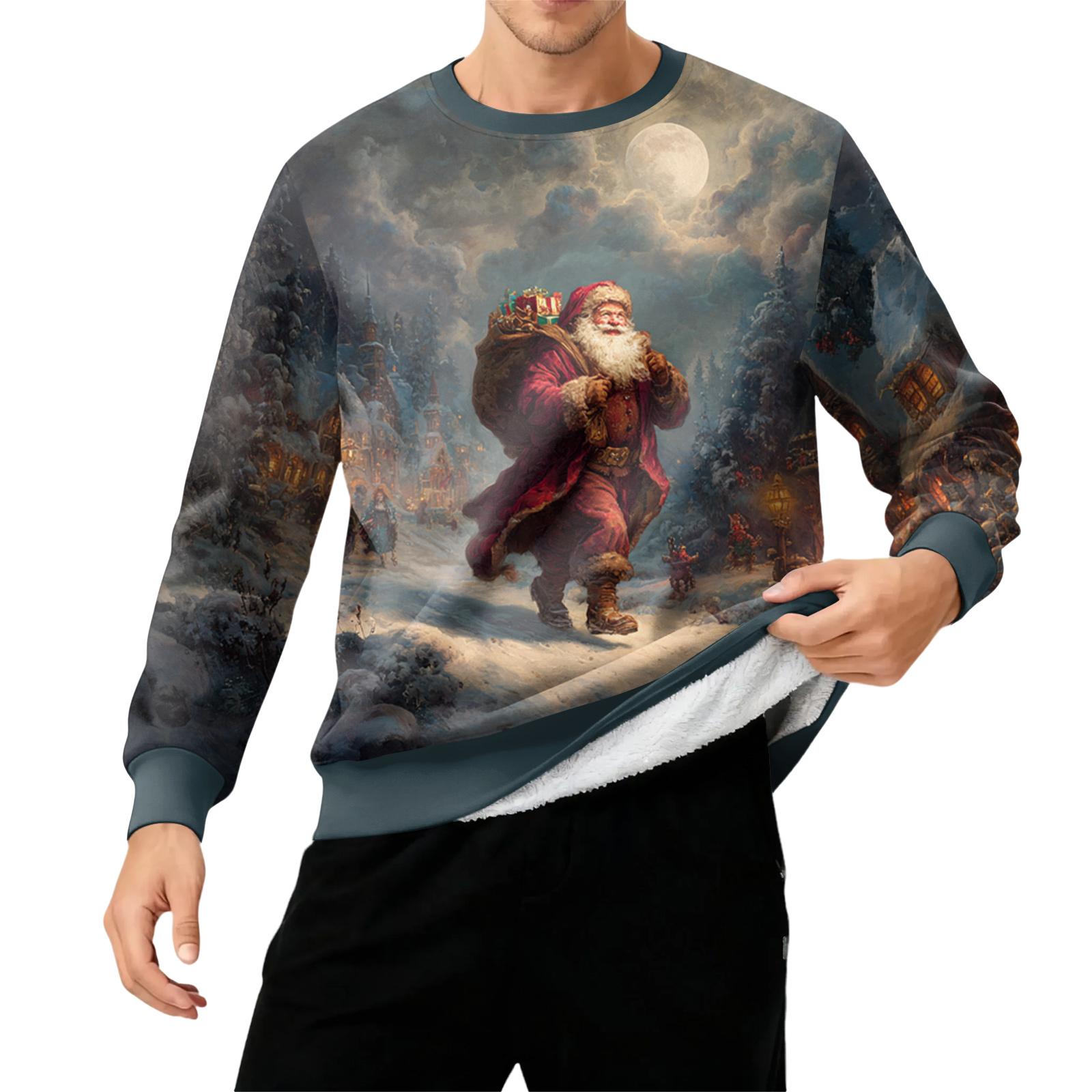 Men s Round Neck Fleece-Lined Thick Solid Color Sweatshirt XL небо синє кольору
Men s Round Neck Fleece-Lined Thick Solid Color Sweatshirt XL небо синє кольору