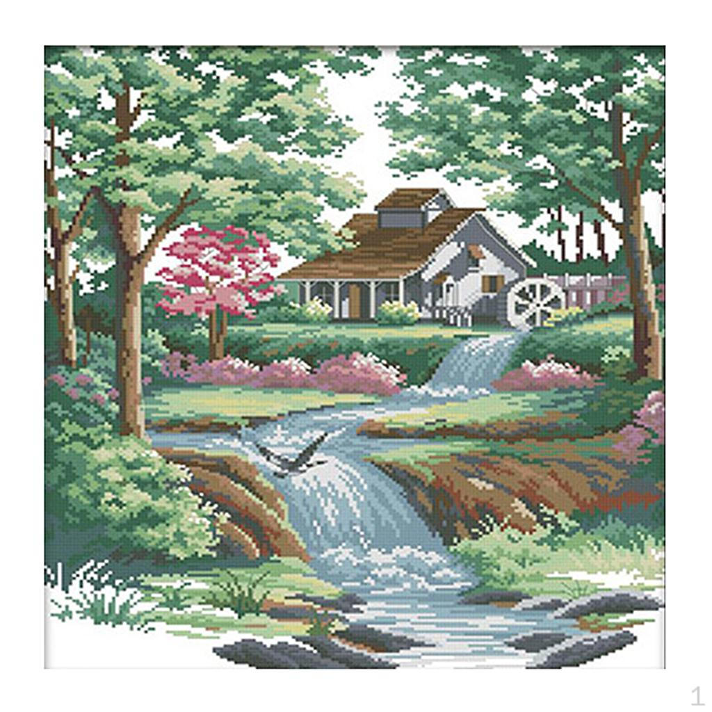 набор стежков Набор для вышивания Схемы - Пейзаж с лесным ручьем (Штампованный) 11CT
набор стежков Набор для вышивания Схемы - Пейзаж с лесным ручьем (Штампованный) 11CT