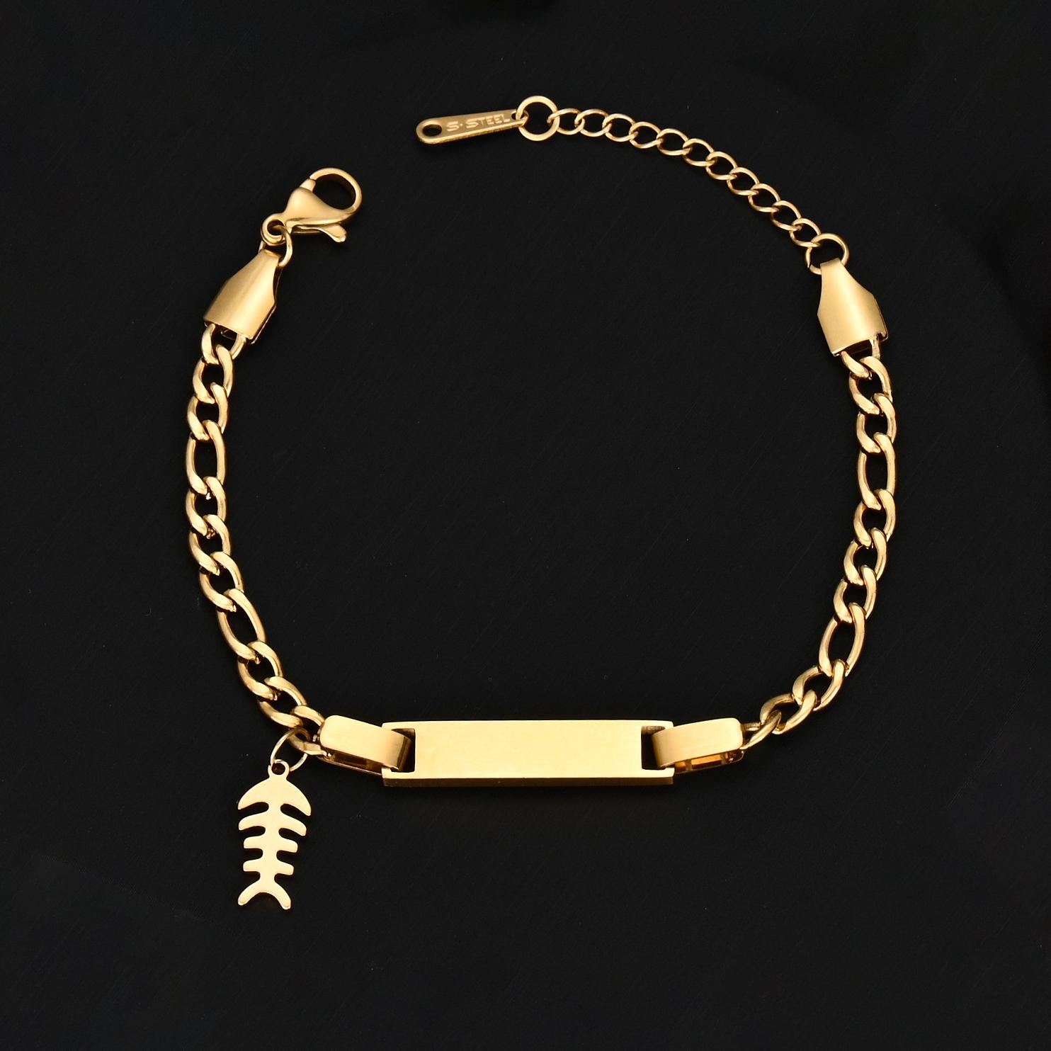Atoztide Personalized Engrave Name Bracelet Stainless Steel Heart Cross For \Women Kids Adjustable Figaro Chain Jewelry Gift Silver color&No engrave
Atoztide Personalized Engrave Name Bracelet Stainless Steel Heart Cross For \Women Kids Adjustable Figaro Chain Jewelry Gift Silver color&No engrave