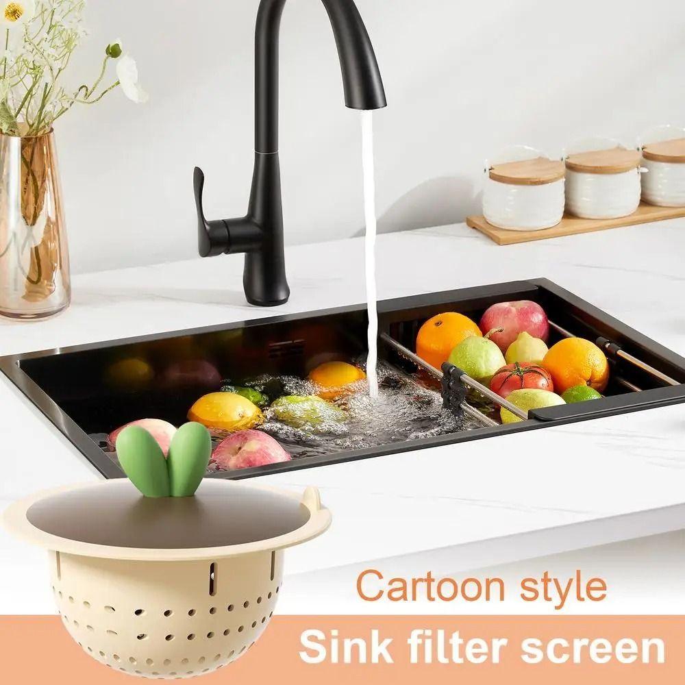 Anti-Odor Kitchen Sink Filter Universal Anti Clogging Durable Kitchen Sink Drain Stopper бежевий
Anti-Odor Kitchen Sink Filter Universal Anti Clogging Durable Kitchen Sink Drain Stopper бежевий