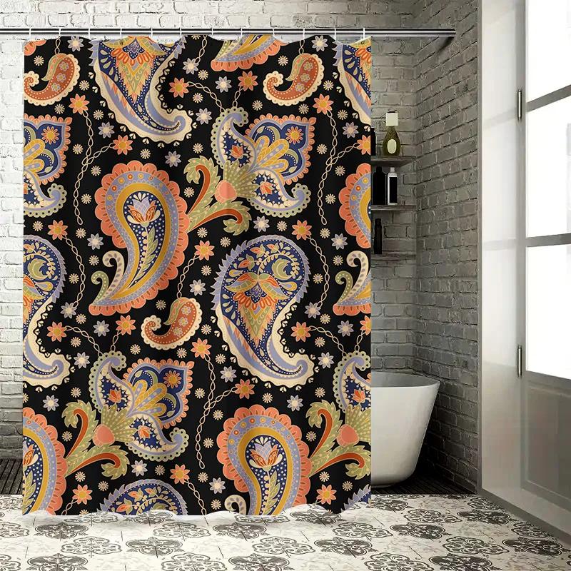 Vibrant Floral Shower Curtain Decorative Fabric Waterproof Bath Mat For Home Bathroom, Available In Multiple W60H190(CM)-1 Pcs
Vibrant Floral Shower Curtain Decorative Fabric Waterproof Bath Mat For Home Bathroom, Available In Multiple W60H190(CM)-1 Pcs